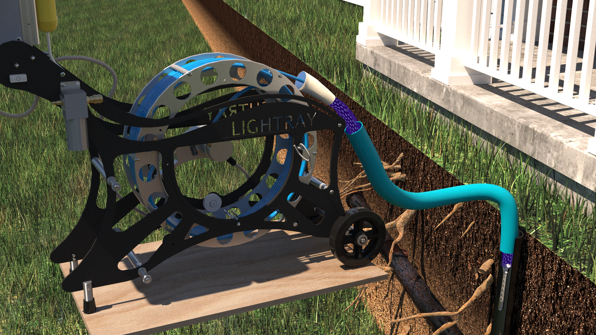 LightRay LR3 UV spot repair system used in trenchless certification training